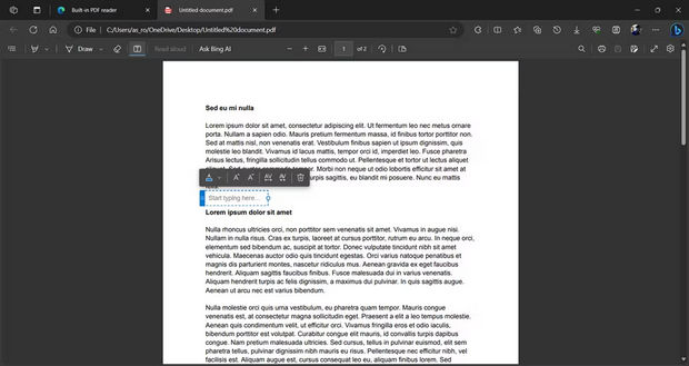 امکانات و قابلیت‌های مرورگر مایکروسافت اج - Edge PDF Editor