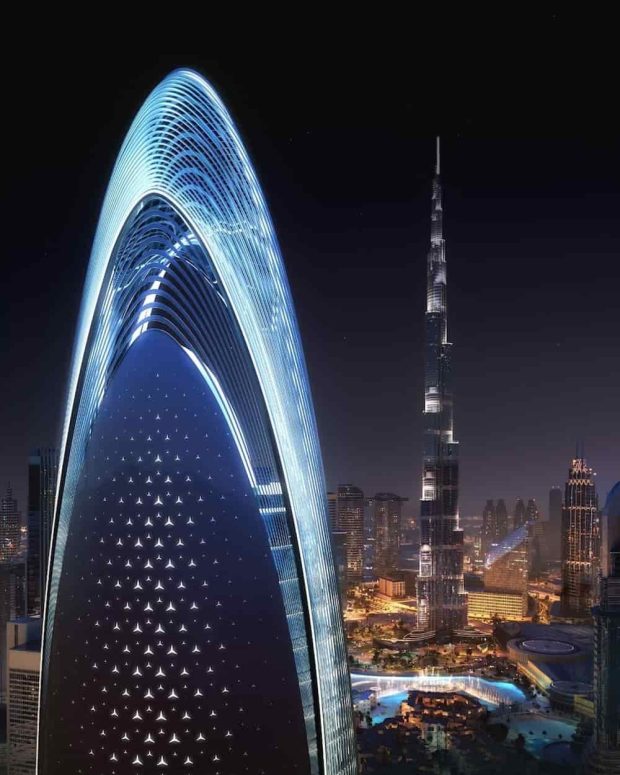 برج مرسدس بنز در دبی