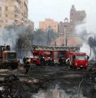 آتش‌سوزی وحشتناک در استودیو قدیمی قاهره